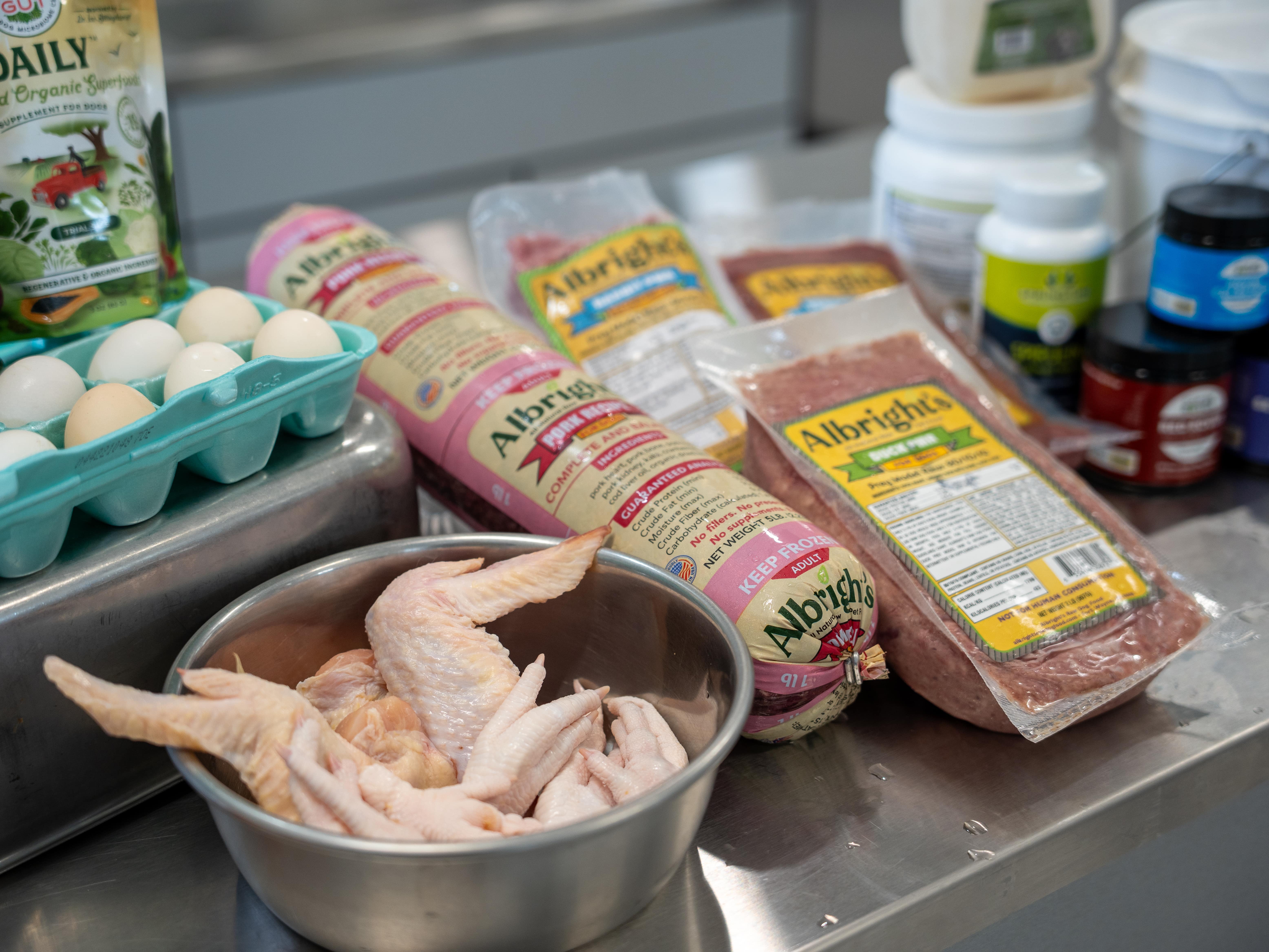 Albright's raw dog food and other raw food