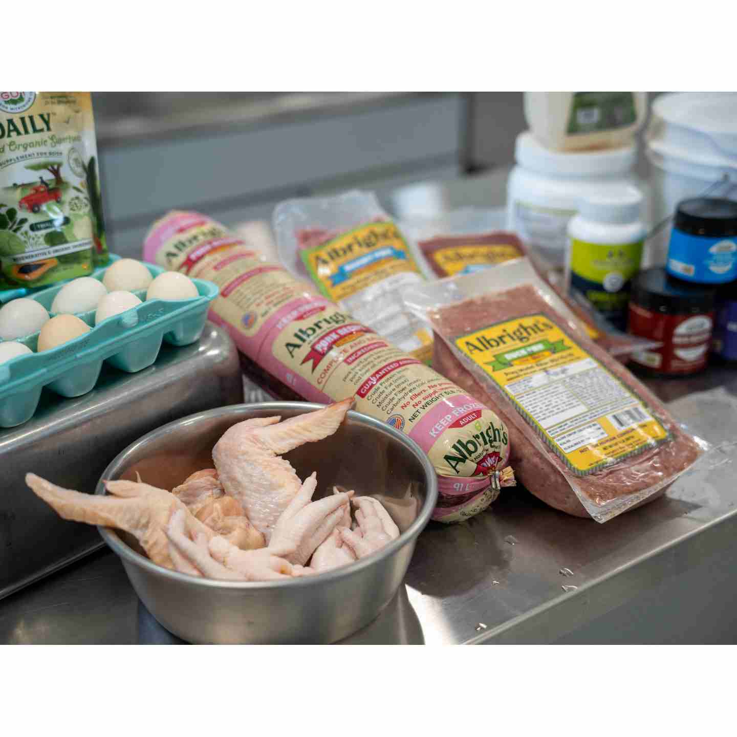 Albright's raw dog food and other raw food